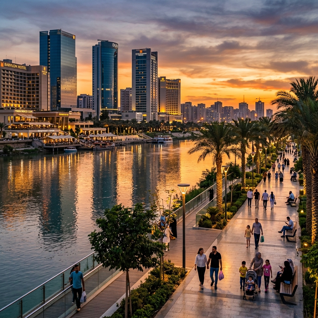 Modern Tigris Riverwalk