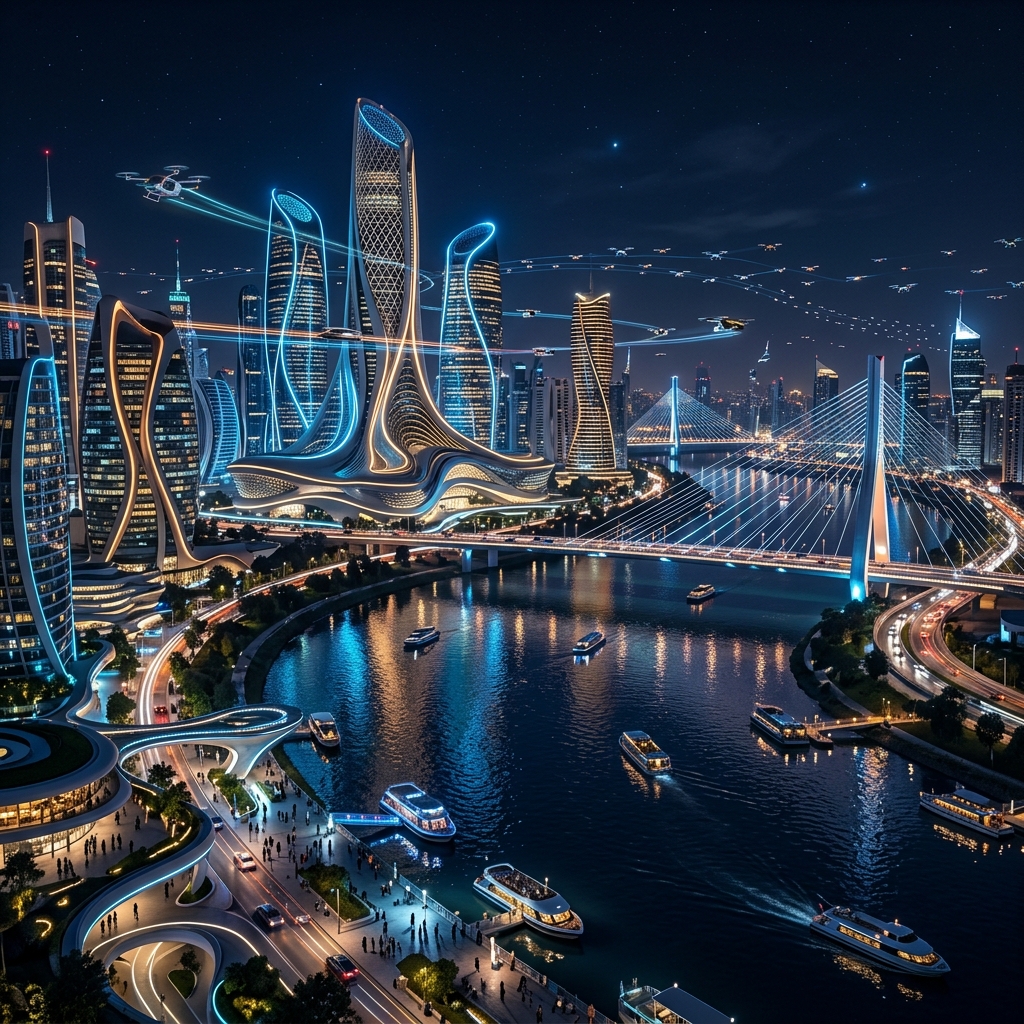 Baghdad Skyline Backdrop
